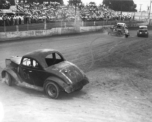 EARLY 1950S MODIFIED Race Action Old Motor Racing Photo $9.00 - PicClick AU