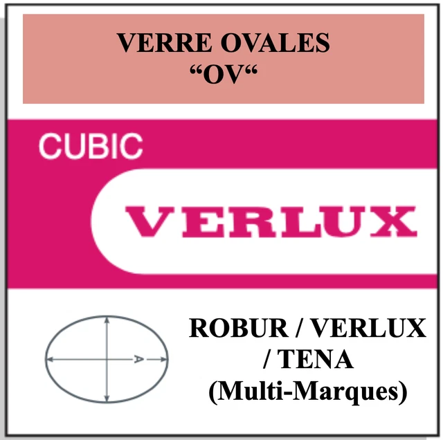 VERRE DE MONTRE SUPER PUNAISE 100 à 550 - ROBUR VERLUX TENA