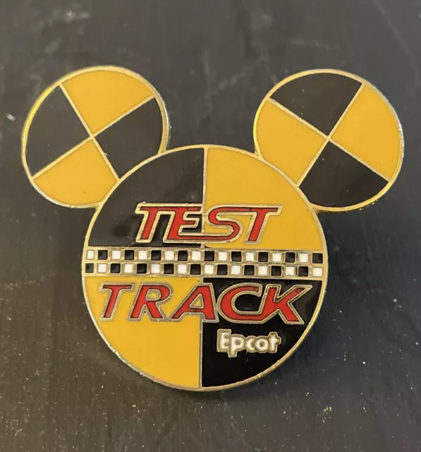 Disney Trading Pin 2002 Epcot Test Track Mickey Mouse Head Collectible W/ Back