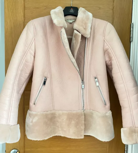 Miss selfridge shearling biker jacket cheap