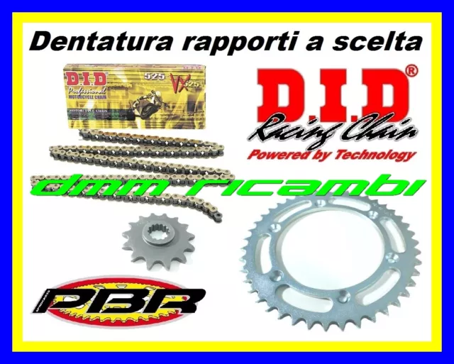 Kit Trasmissione HONDA SHADOW 600 96>97 catena corona pignone DID VX 1996 1997