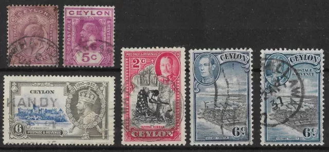Briefmarken Sri Lanka ( Ceylon ), gestempelt, gut erhalten