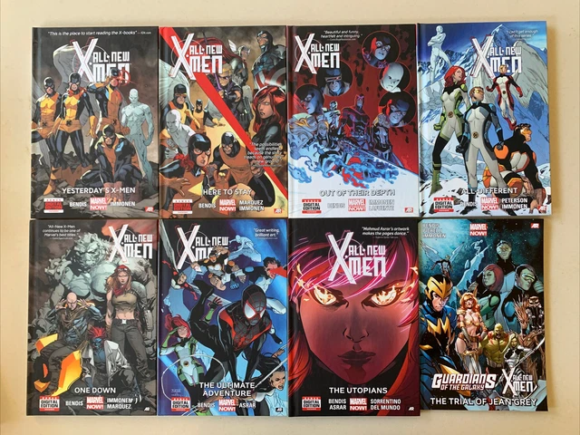 All-New X-Men  (Marvel 2013) Volumes 1-7 (hardcovers)  + Trial of Jean Grey TPB