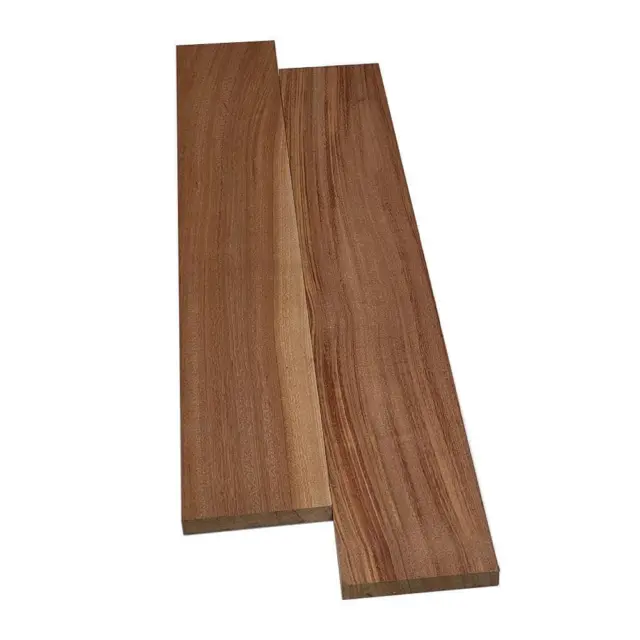 Swaner Hardwood Baseboard African Mahogany Base Mould Exterior/Interior (2Pack)