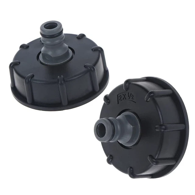 2X FOR IBC Adapter Connector Hose Lock Water Pipe Tap Storage Tank