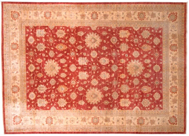Achat Tapis Afghan Ziegler Khorjin nomads 180x124 noué main 120x180 bordure rouge en gros
