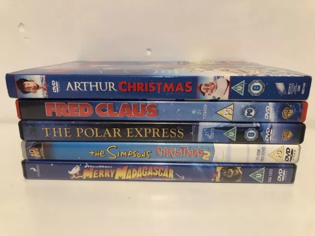 Christmas DVD Bundle Job Lot 5 Films Classics Childrens Kids Boys Girls