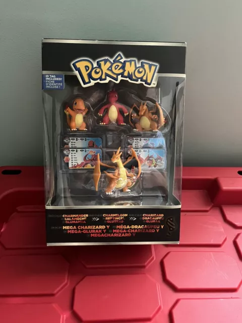 Tomy Pokemon XY Charmander, Charmeleon, Charizard & Mega Charizard