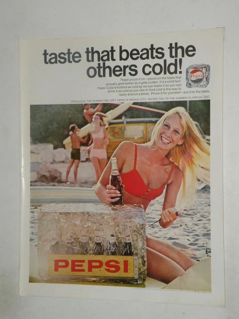 Magazine Ad*- 1968 - Pepsi