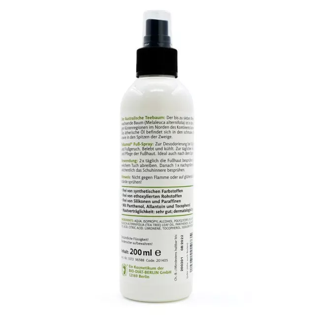 TEEBAUM ÖL FUSSSPRAY, 200 ml PZN 07356013