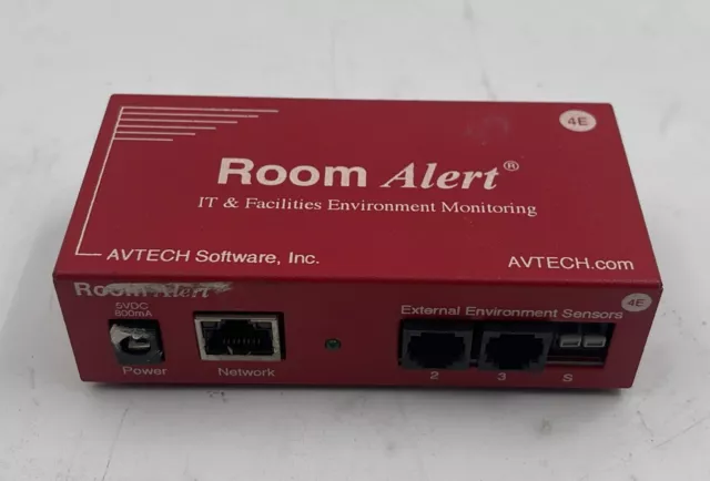 AVTECH Room Alert 4E Environmental Monitor