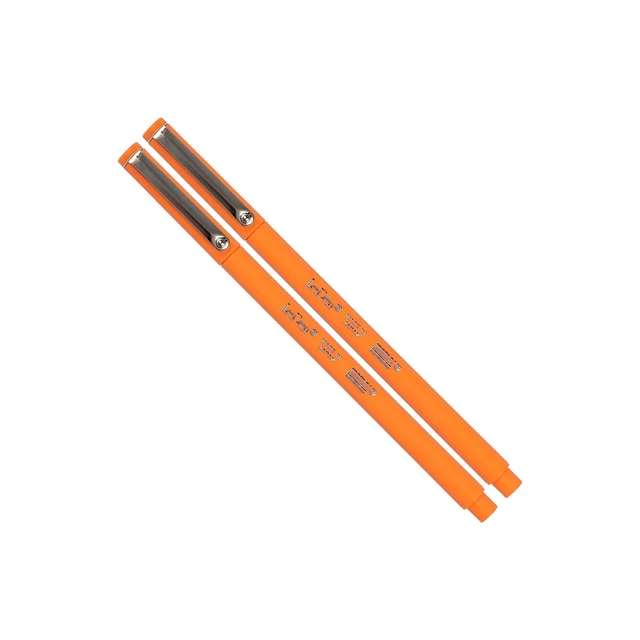 Marvy Uchida Le Pen Felt Pen Ultra Fine Point Orange Ink 2/Pack (7655879A)
