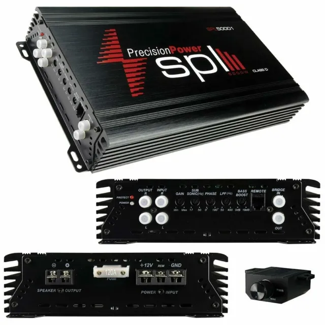 Precision Power PPI SPL 5000 Watt Class D Mono Amplifier Monoblock Class D Amp