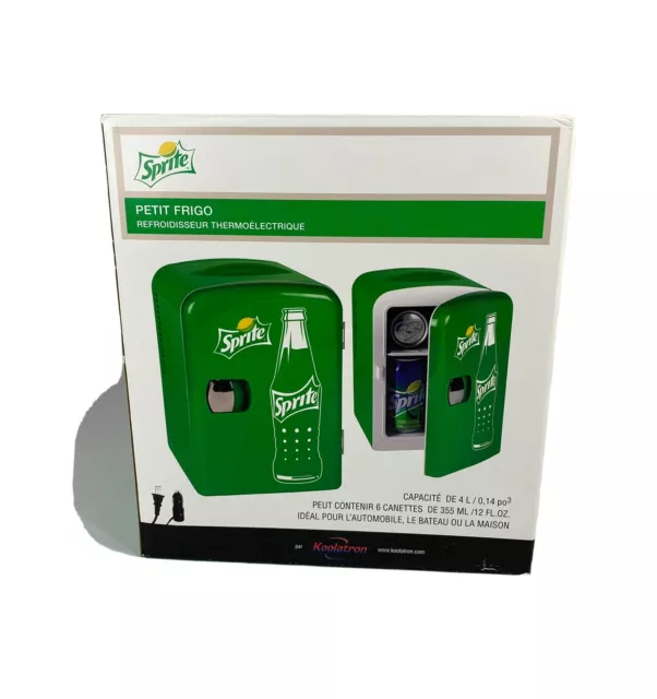 NEW SPRITE Mini Cooler Thermoelectric Cooler, DC 12V or AC 120V, Coca-Cola