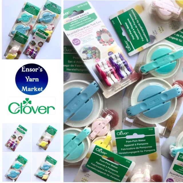 CLOVER Pom-Pom Makers, Various Sizes (XS, S, L, Asst)