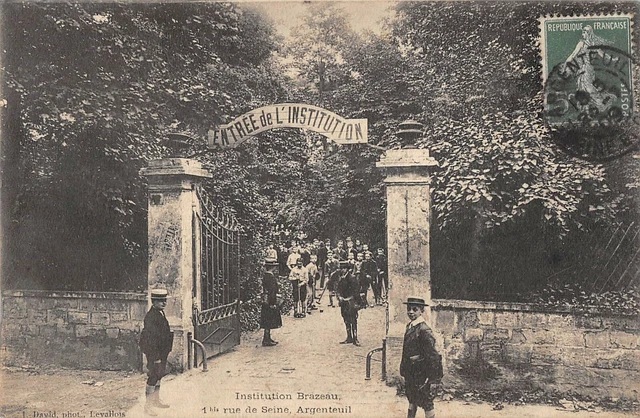 CPA 95 ARGENTEUIL INSTITUTION BRAZEAU 1bis RUE DE SEINE