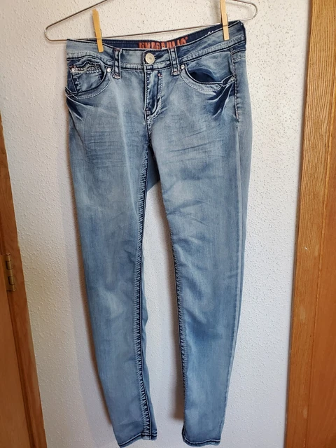Hydraulic Jeans Womens 9/10 Slim Low Rise Blue Denim Stretch Lola super skinny