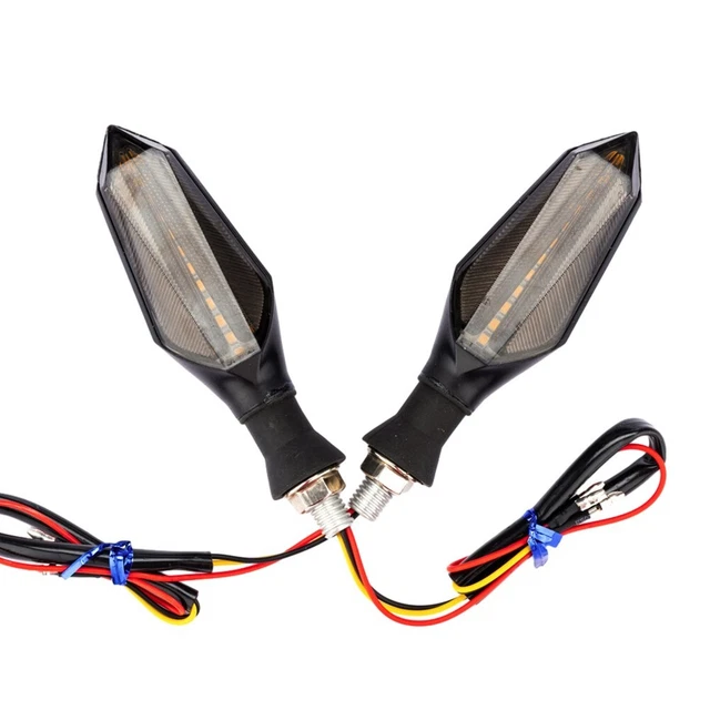 Luce Freno Posteriore Per Moto, Universale, Flessibile, Colore Rosso, 12V, Connessione A 3 Fili, Facile Installazione