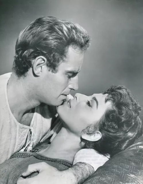 CHARLTON HESTON HAYA HARAREET Original Vintage 1959 BEN HUR MGM Portrait Photo