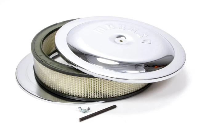 Moroso 65945 Flat Bottom Racing Air Cleaner Holley 4500 Carbs With 7 5/16 In.