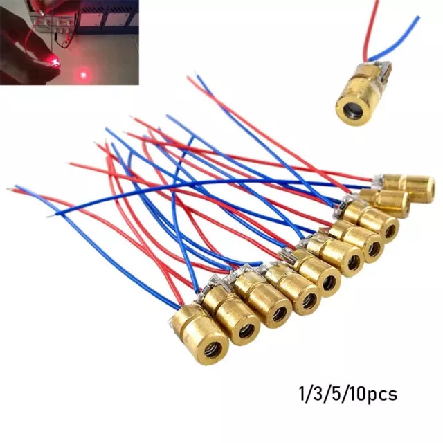 watt Red Sight Dot Diode Module 650nm 6mm 3/5V Adjustable Lasers Laser diodes