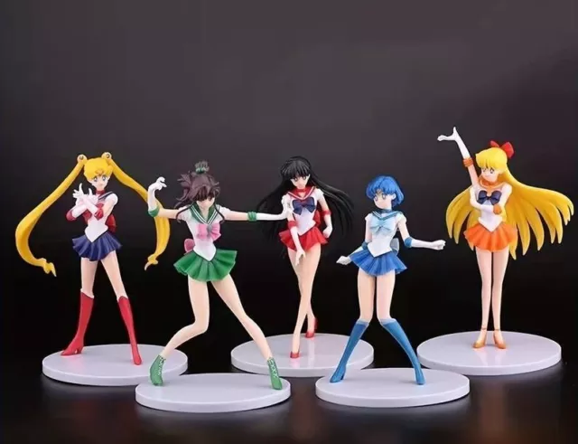 Sailor Moon Anime Venus Mercury Jupiter Mars Water Ice STANDING  Figure Toys