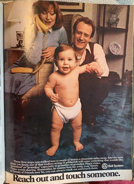 1982 Bell System: Reach Out and Touch Someone Vintage Print Ad