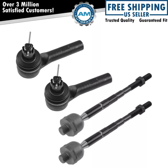 Tie Rod End Inner Outer LH RH Set of 4 for 04-06 Colorado Canyon New