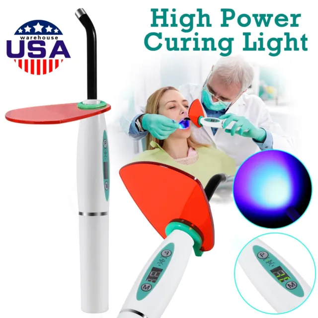 Dental Wireless Cordless LED Cure Curing Light Lamp 2000mw 5W Tool Resin Cure US