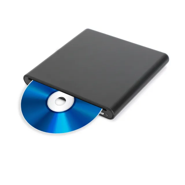 Blu ray Burner USB External BD-R BD DVD CD RW Disc Writer Movie Player Black BLK
