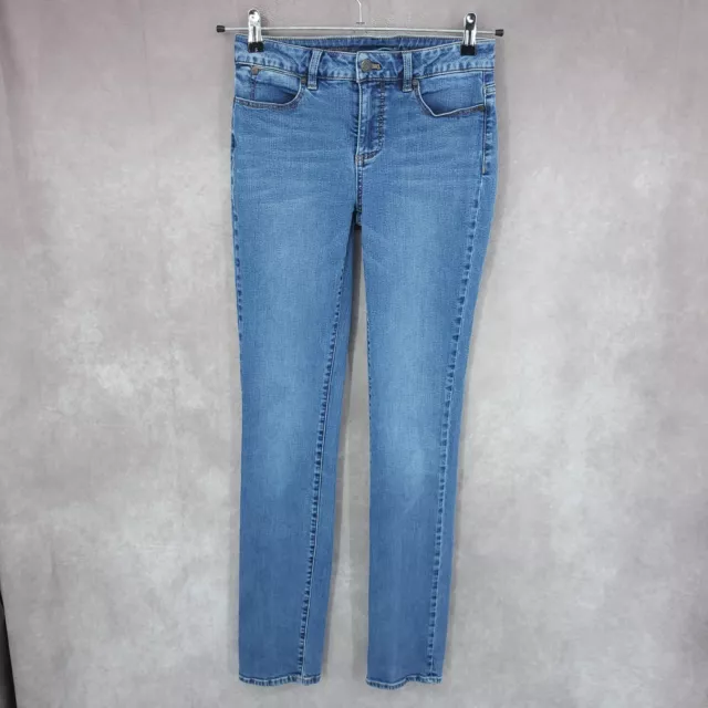 Talbots Jeans Womens 25 Blue Denim Heritage Straight Leg Stretch Medium Wash