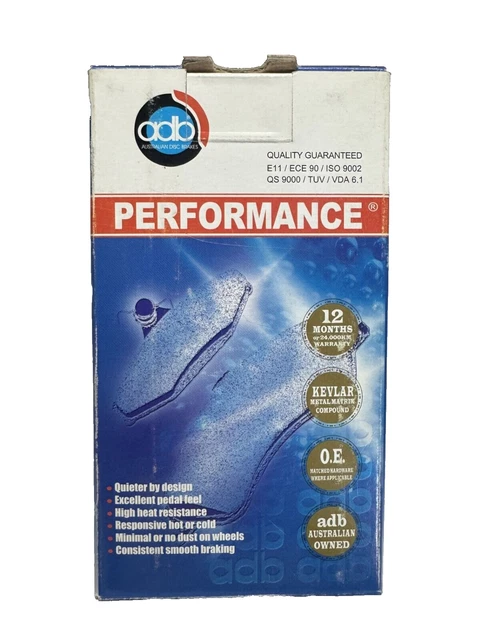 ADB REAR BRAKE PAD ADB1760 for MAZDA 1978-on 323, 6, 626, PREMACY, RX7 ...