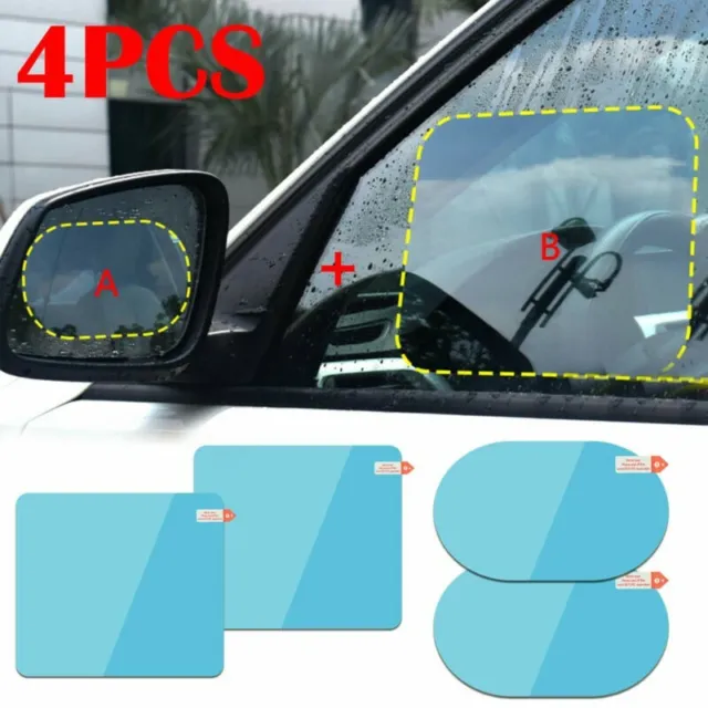 4PCS car-Rainproof Rétroviseur Mirror-Sticker Antibrouillard Pluie / Protection