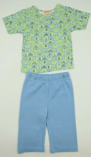 Zutano Baby Infant Boy 2 Piece Pants T-Shirt Outfit Set Size 0-6 Months