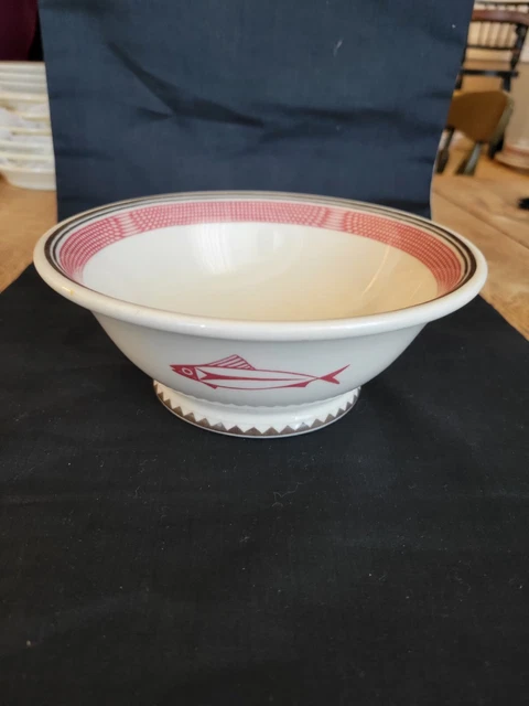 Beautiful Santa Fe Railroad Mimbreno China Footed Bowl