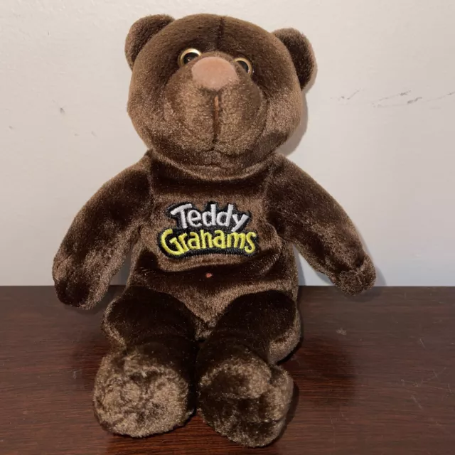 Teddy Grahams Chunky Chocolate Bear Bean Bag Plush Stuffed Animal Soft Toy 7”