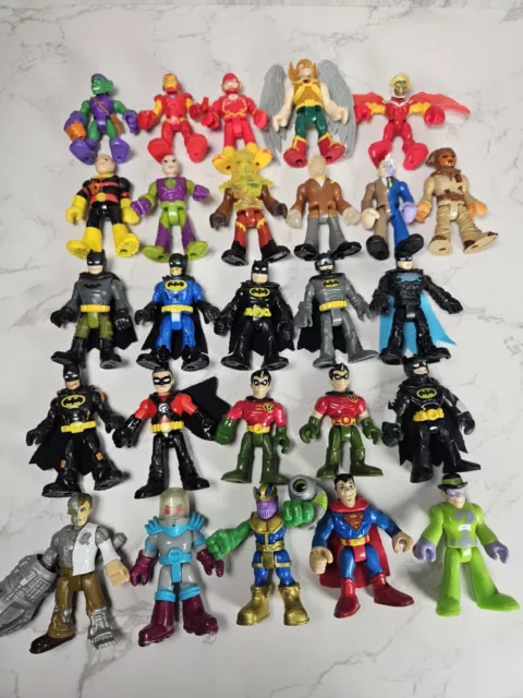 Huge Bundle Imaginext DC Marvel Batman Superman Ironman Figures 26 Total