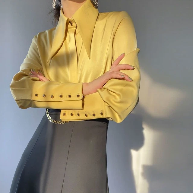 Chemisier Femme Satin Dentelle - Style Rétro Lolita, Avec Ruchés, Toutes Saisons