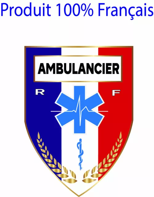 STICKERS Autocollant AMBULANCIER , patch, écusson pare-brise voiture