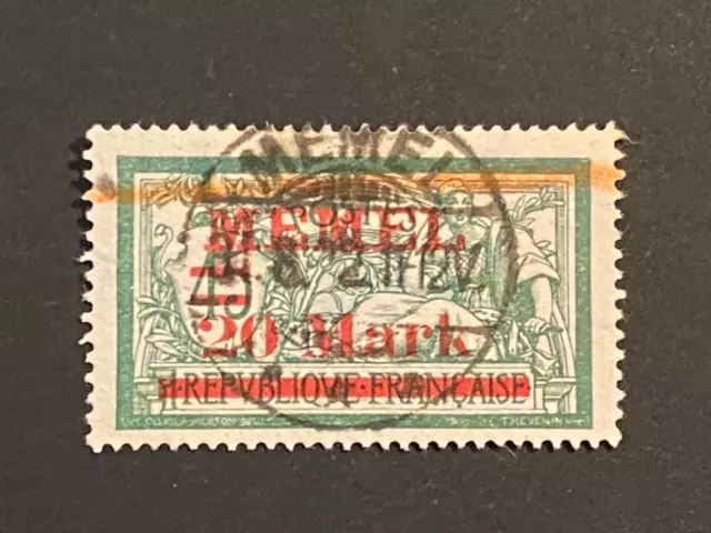 MEML Memelgebiet 1921, MiNr. 39 II gestempelt