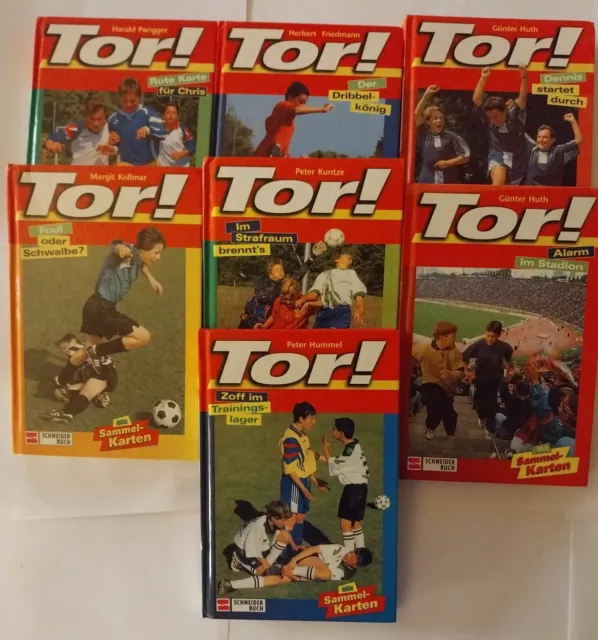 7 Bände - Tor! Bücher - Fußball Geschichten -  Verlag Schneider Buch