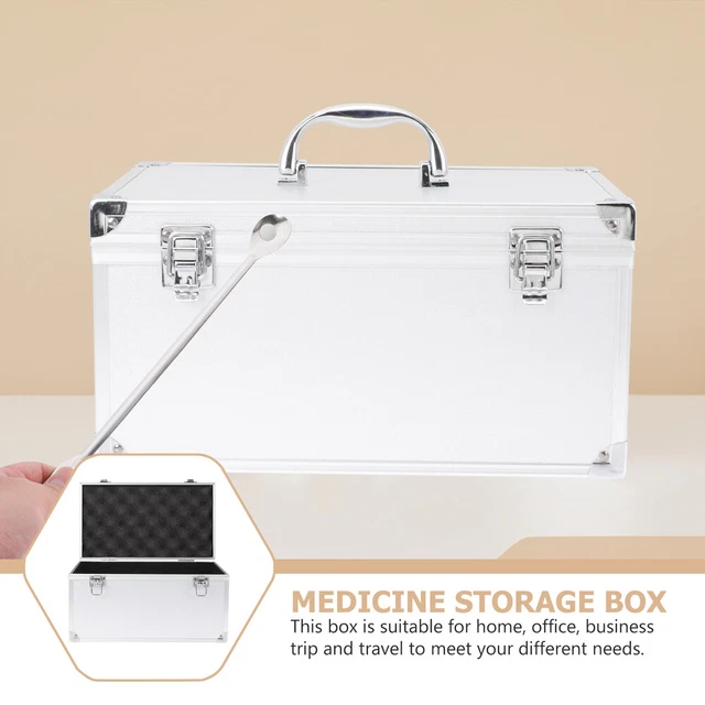 Toy Storage Box Aluminum Hard Case Toolbox Travel Tool Box Suitcase 6