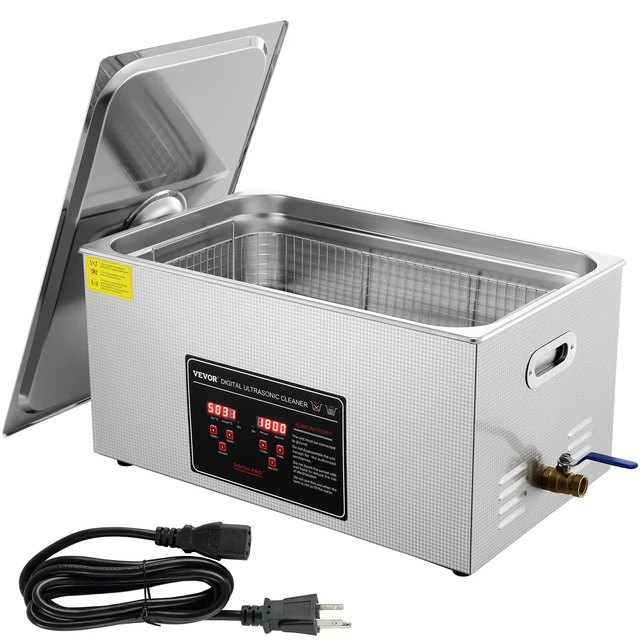 VEVOR 22L Ultrasonic Cleaner with Timer Heating Machine Digital Sonic Cleaner