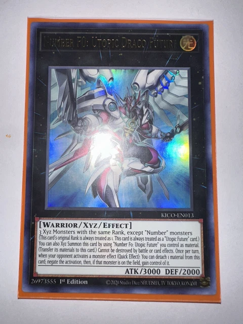 Yu-Gi-Oh! TCG Number F0: Utopic Draco Future King's Court KICO-EN013 1st Edition