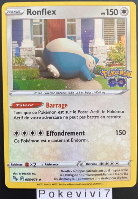 Pokemon Card RONFLEX 055/078 PROMO HOLO Point Pokemon GO EB10.5 EN NEW