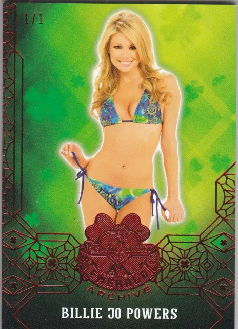 2024 Benchwarmer Emerald Archive Billie Jo Powers Red Foil Base Card /1 1/1