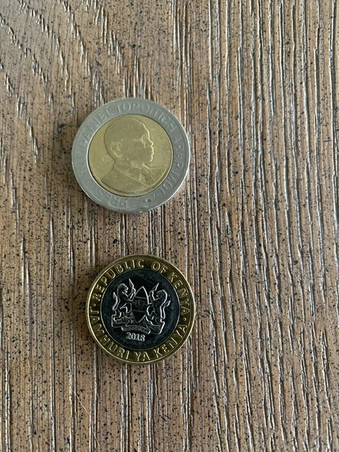 Lot Shilling Kenya 2 Coins