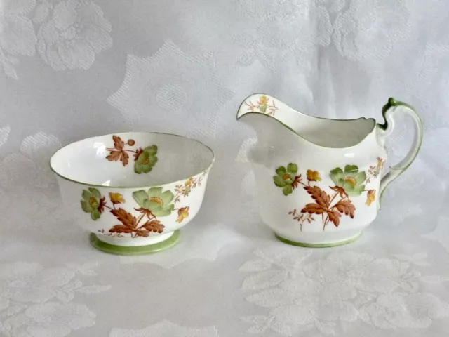 Collectable Art Deco Fine China Aynsley   Sugar Bowl & Creamer England 2