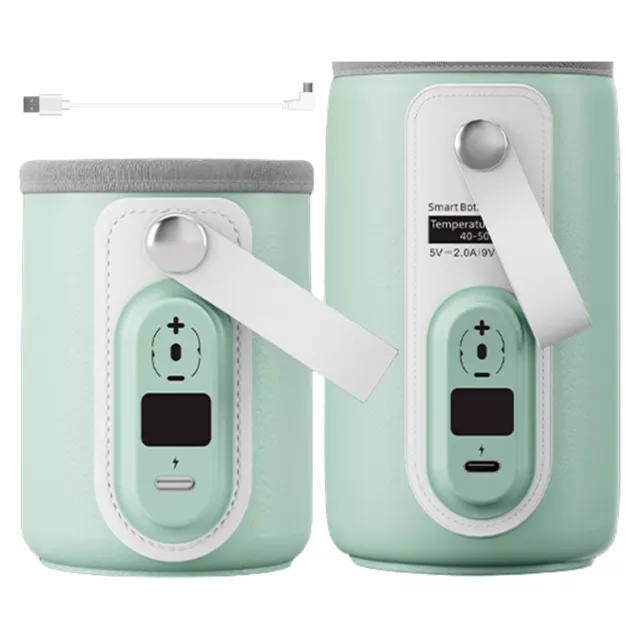 Wireless Bottle Warmer for Baby USB Rechargeable Milk Warmer Cover Adjustable