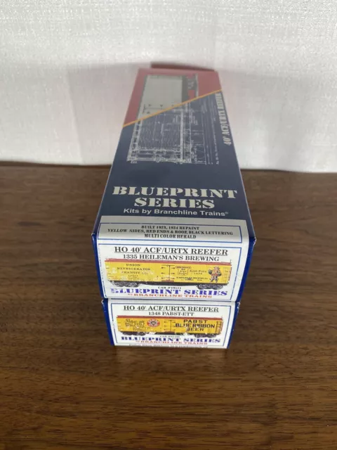 HO Scale Lot 2 Branchline Blueprint Beer Reefers Pabst Heileman’s 1348 1335 JA